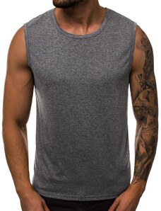 Vīriešu T-krekls bez piedurknēm grafīta OZONEE JS/99001