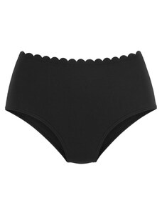 LASCANA Bikini apakšdaļa 'Scallop' melns