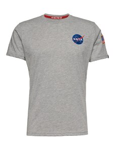 ALPHA INDUSTRIES T-Krekls 'Space Shuttle' zils / dzeltens / raibi pelēks / melns / balts