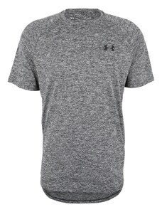 UNDER ARMOUR Sporta krekls 'Tech 2.0' raibi pelēks / melns