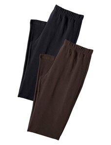 VIVANCE Pidžamas bikses kastaņbrūns / melns