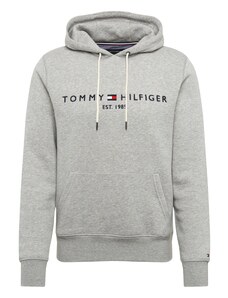 TOMMY HILFIGER Sportisks džemperis tumši zils / raibi pelēks / sarkans / balts
