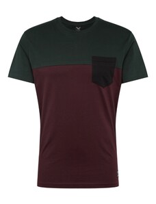 Iriedaily T-Krekls zaļš / baklažāna / tumši sarkans