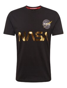 ALPHA INDUSTRIES T-Krekls 'NASA Reflective T' zelts / melns