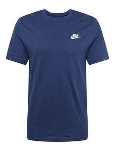 Nike Sportswear T-Krekls 'Club' tumši zils / balts
