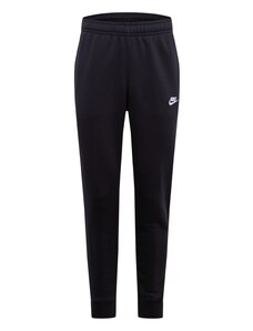 Nike Sportswear Bikses 'Club Fleece' melns / balts