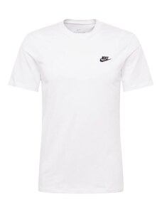 Nike Sportswear T-Krekls 'Club' melns / balts