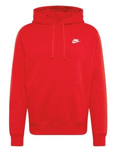 Nike Sportswear Sportisks džemperis 'Club Fleece' sarkans / balts