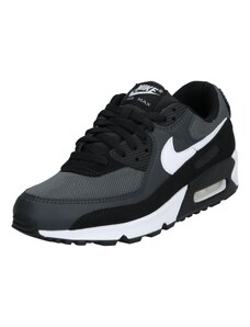 Nike Sportswear Zemie brīvā laika apavi 'AIR MAX 90' pelēks / melns / balts
