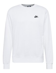 Nike Sportswear Sportisks džemperis 'Club Fleece' melns / balts