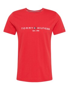 TOMMY HILFIGER T-Krekls tumši zils / spilgti sarkans / balts