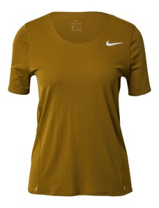NIKE Sporta krekls 'City Sleek' olīvzaļš / balts