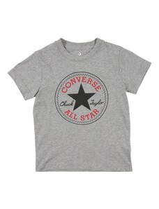 CONVERSE T-Krekls 'CHUCK PATCH' grafīta / raibi pelēks / sarkans