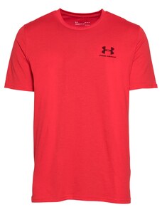 UNDER ARMOUR Sporta krekls 'Sportstyle' sarkans / melns