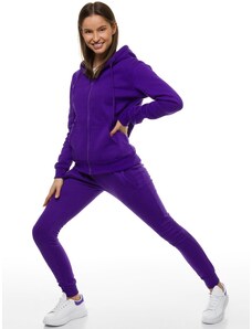 Sieviešu džemperis ar kapuci violeta OZONEE JS/W03Z