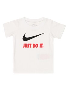 Nike Sportswear T-Krekls 'SWOOSH' sarkans / melns / balts