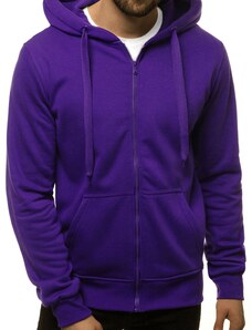 Vīriešu džemperis ar kapuci violets OZONEE JS/2008