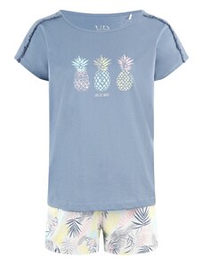 VIVANCE Pidžama ar šortiem 'Pineapple' zils / jauktu krāsu