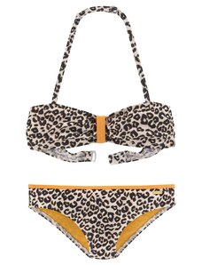 BUFFALO Bikini krēmkrāsas / brūns / oranžs