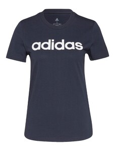 ADIDAS SPORTSWEAR Sporta krekls 'Essentials Logo' tumši zils / balts