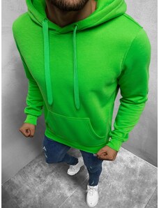 Vīriešu džemperis ar kapuci zaļa OZONEE JS/2009Z