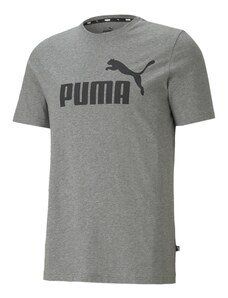 PUMA Sporta krekls 'Essential' raibi pelēks / melns