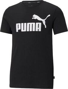 PUMA T-Krekls 'Essentials' melns / balts