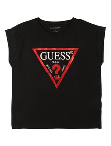 GUESS T-Krekls sarkans / melns / balts
