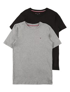 Tommy Hilfiger Underwear T-Krekls raibi pelēks / melns