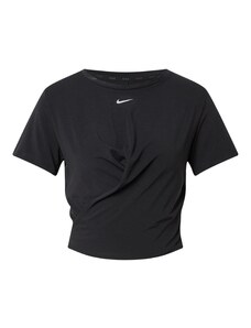 NIKE Sporta krekls 'One Luxe' melns / balts