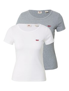 LEVI'S  T-Krekls '2Pack Crewneck Tee' raibi pelēks / sarkans / balts