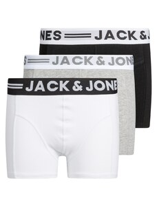 Jack & Jones Junior Apakšbikses raibi pelēks / melns / balts