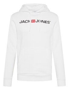 JACK & JONES Sportisks džemperis sarkans / melns / balts