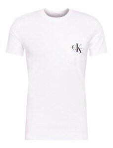 Calvin Klein Jeans T-Krekls pelēks / melns / balts