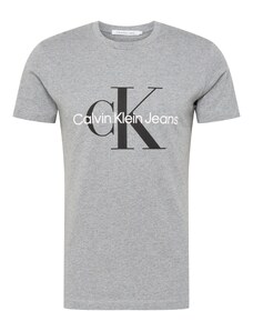 Calvin Klein Jeans T-Krekls raibi pelēks / melns / balts