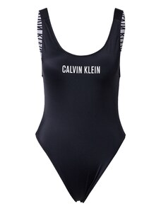 Calvin Klein Swimwear Peldkostīms melns / balts