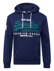 Superdry Sportisks džemperis tumši zils / degvielas krāsas / balts