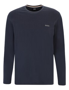 BOSS T-Krekls 'Mix&Match LS-Shirt R' tumši zils / pelēks