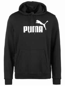 PUMA Sportiska tipa džemperis 'Essentials' melns / balts