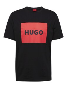 HUGO T-Krekls 'Dulive222' gaiši sarkans / melns