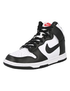 Nike Sportswear Augstie brīvā laika apavi 'DUNK HIGH' melns / balts