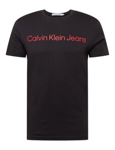 Calvin Klein Jeans T-Krekls sarkans / melns