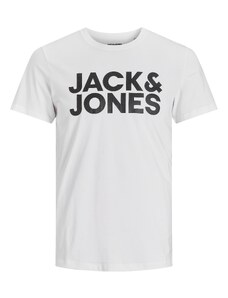 JACK & JONES T-Krekls melns / balts