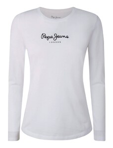 Pepe Jeans T-Krekls 'New Verginia' melns / gandrīz balts