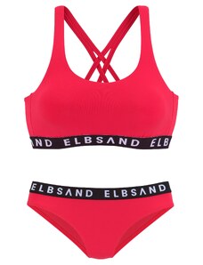 Elbsand Bikini sarkans / melns / balts