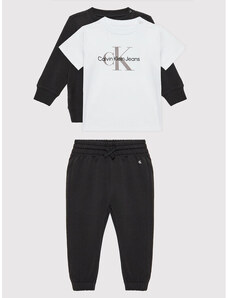 T-krekla, džempera ar kapuci un bikšu komplekts Calvin Klein Jeans