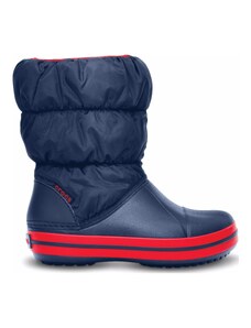 Crocs Kids' Winter Puff Boot Dark blue/Red