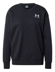 UNDER ARMOUR Sportiska tipa džemperis 'Essential' melns / balts