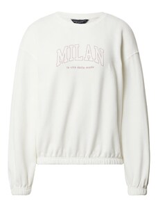 Dorothy Perkins Sportisks džemperis 'Milan' ziloņkaula krāsas / sarkanviolets