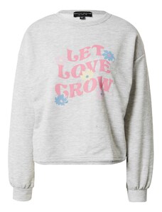 Dorothy Perkins Sportisks džemperis 'Let Love Grow' debeszils / gaiši dzeltens / raibi pelēks / rožkrāsas